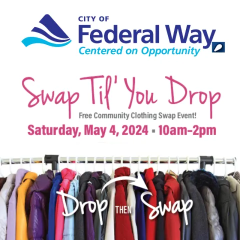 Swap Til You Drop Event on Saturday May 4, 2024 from 10am to 2pm